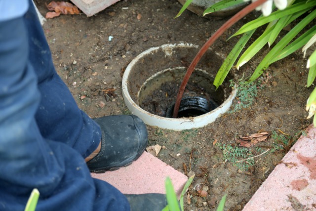 clogged sewer line